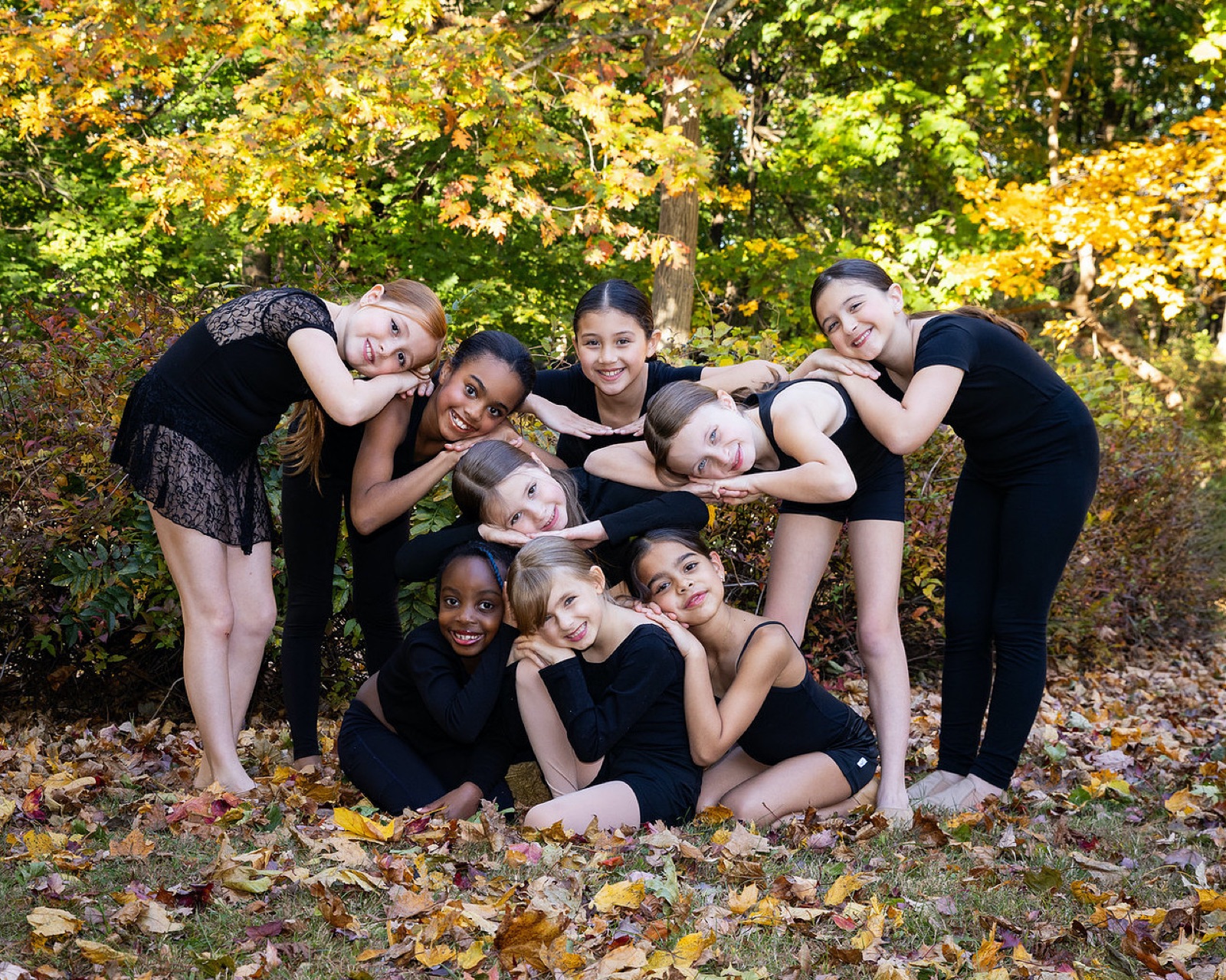 Dancers enjoying a recreational class.
